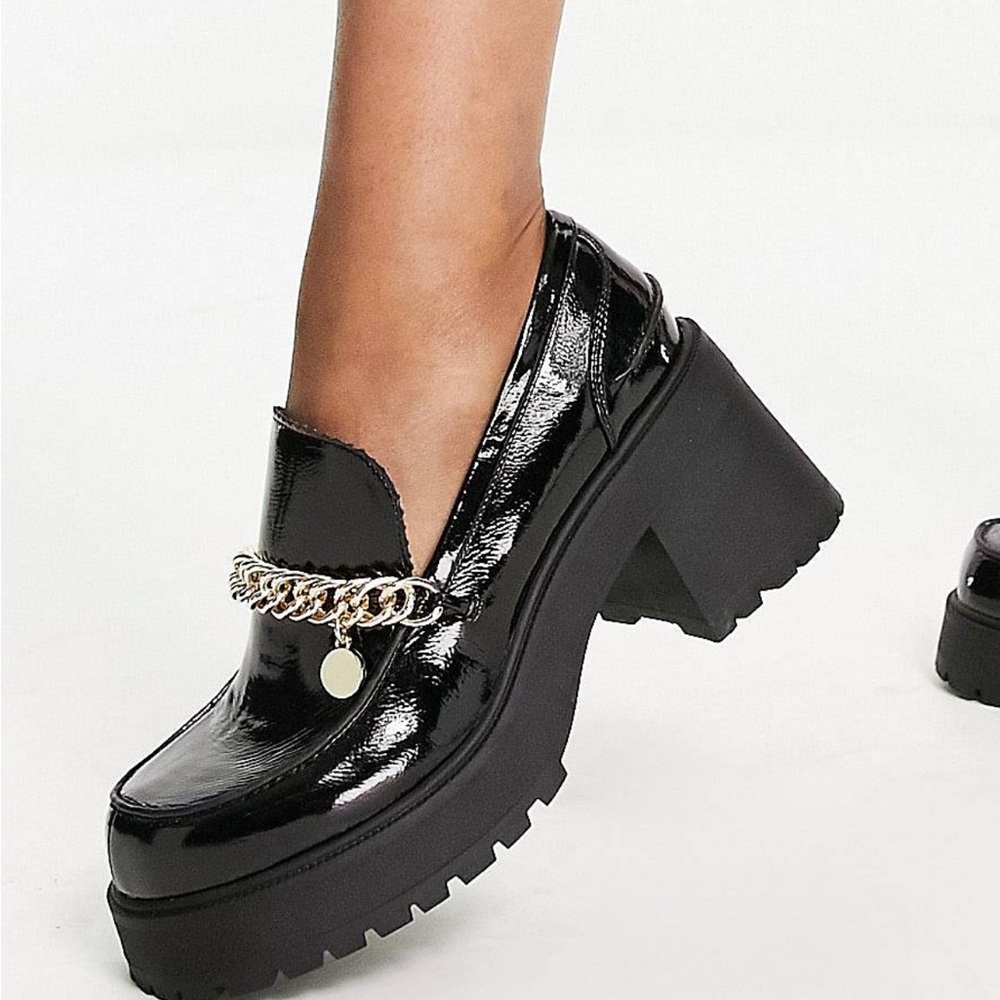 Black chunky loafer (wide fit) BRAND NEW